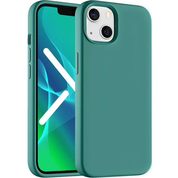 Etui do iPhone 14 Plus, Silicone Lite, zielone