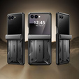 Etui do Samsung Galaxy Z Flip 7, Tongate MECH z klipsem, czarne