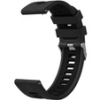 Pasek Silikonowy Uniwersalny 22mm, Czarny / Czarny