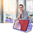 Etui pancerne do Samsung Galaxy A14 4G/5G, Camshield z podstawką, Fioletowe