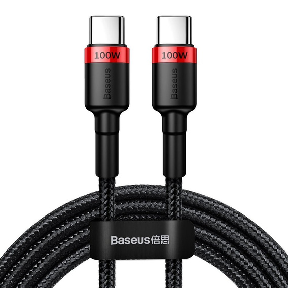 BASEUS Kabel USB PD100W/QC3.0 Type-C 200cm - Red/Black