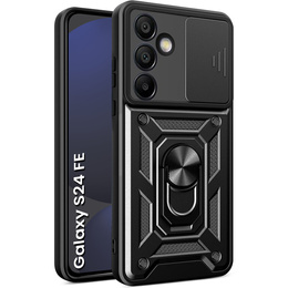 Etui pancerne do Samsung Galaxy S24 FE, CamShield Slide, czarne