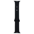 Pasek Silikonowy do Apple Watch 1/2/3/4/5/6/7/8/9/10/11/SE Ultra 1/2/3 42/44/45/46/49mm, Czarny