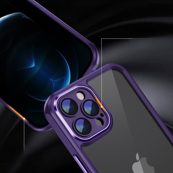 Etui do iPhone 12 Pro, ERBORD Impact Guard, ciemnofioletowe