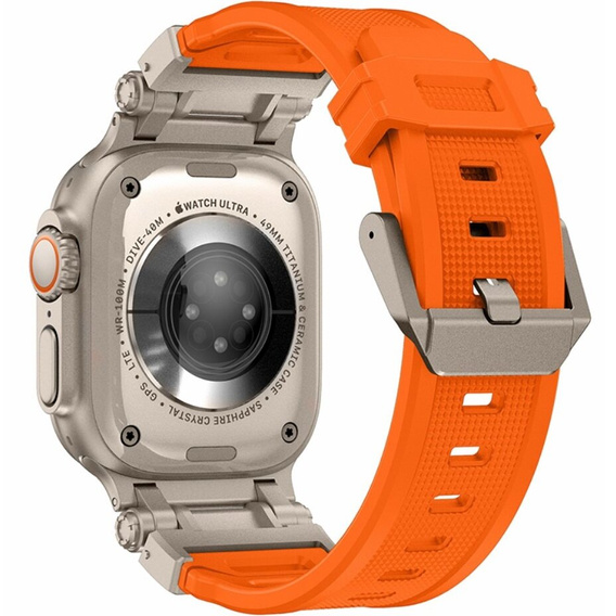 Pasek ERBORD ProTech do Apple Watch 1/2/3/4/5/6/7/8/9/10/11/SE Ultra 1/2/3 42/44/45/46/49mm, Pomarańczowy