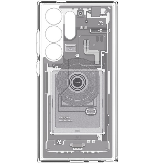 Etui Spigen do Samsung Galaxy S24 Ultra, Ultra Hybrid, Zero One, Białe