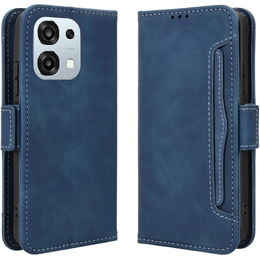 Etui z klapką do Oppo A6 Pro 5G, Card Slot, niebieskie