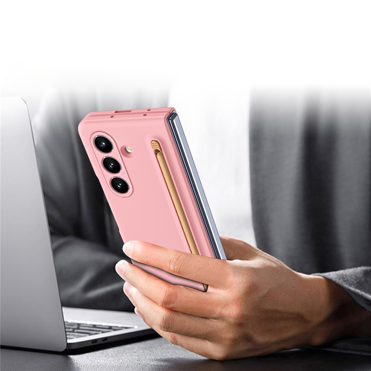 Etui do Galaxy Z Fold7 – pełna ochrona, różowe, precyzyjnie dopasowane