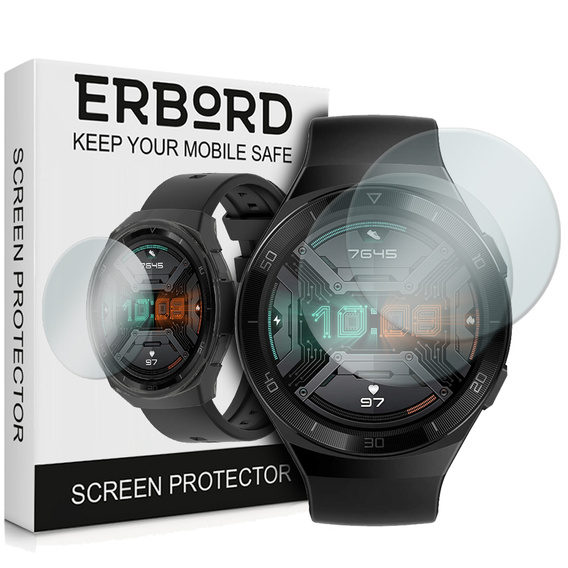 2x Szkło Hartowane ERBORD do Huawei Watch GT 2e, Szybka