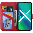 Etui z klapką do Xiaomi Redmi Note 8 Pro, Wallet Cat, czerwone