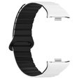 Pasek Silikonowy do Xiaomi Redmi Watch 4 / Xiaomi Smart Band 8 Pro / Xiaomi Smart Band 9 Pro, Biały/Czarny