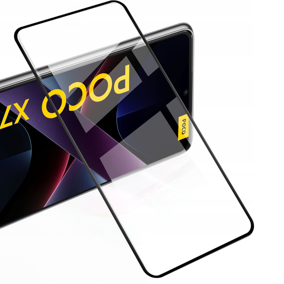 2x Szkło Hartowane do Xiaomi Poco X7 Pro, ERBORD 3D pełne, szybka na cały ekran