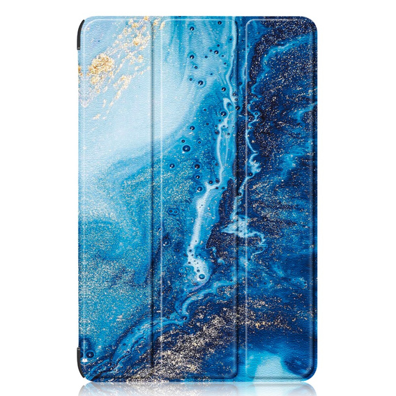 Etui do Samsung Galaxy Tab S9 FE+ Plus z miejscem na rysik, Niebieski marmur