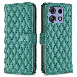 Etui z klapką do Motorola Edge 50 Pro, Wallet, BINFEN COLOR, zielone