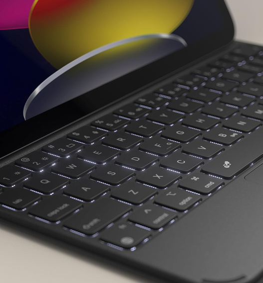 Etui z klawiaturą do iPad 11" 2025 A16 (11 gen.) / iPad 10.9" 2022 (10 gen.), Dexnor Magnetic Keyboard Touchpad, czarne