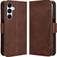 Etui z klapką do Samsung Galaxy A16 / A16 5G, Card Slot, brązowe