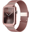 Bransoleta + Etui z Osłoną na Ekran do Apple Watch 10/11 42mm, Różowa