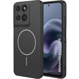 Etui do Motorola Moto G86 5G, Silicone Lite, do MagSafe, czarne