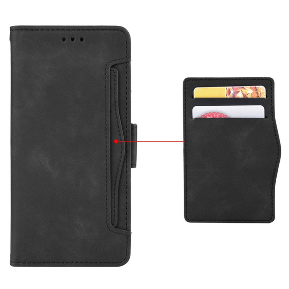 Etui z klapką do Infinix Zero 30 5G, Card Slot, czarne