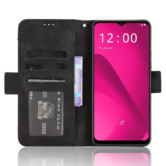 Etui z klapką do T Phone 2 5G, Card Slot, czarne