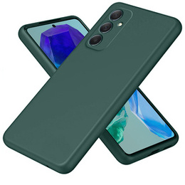 Etui do Samsung Galaxy M55 5G, Silicone Lite, ciemnozielone