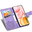 Etui z klapką do Honor 400 5G, Butterfly, fioletowe