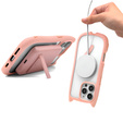 Etui do iPhone 16 Pro Max, do MagSafe, Cute Cat, różowe + Szkło na ekran