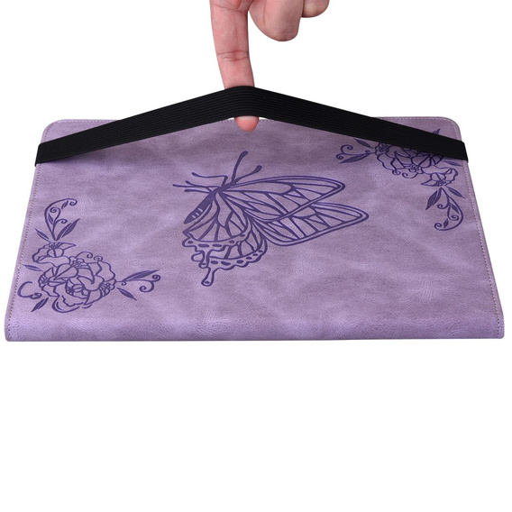 Etui do Xiaomi Redmi Pad SE 11", Motyle, fioletowe