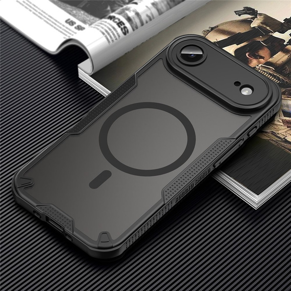 Etui do iPhone Air, do MagSafe, matowe pancerne, czarne