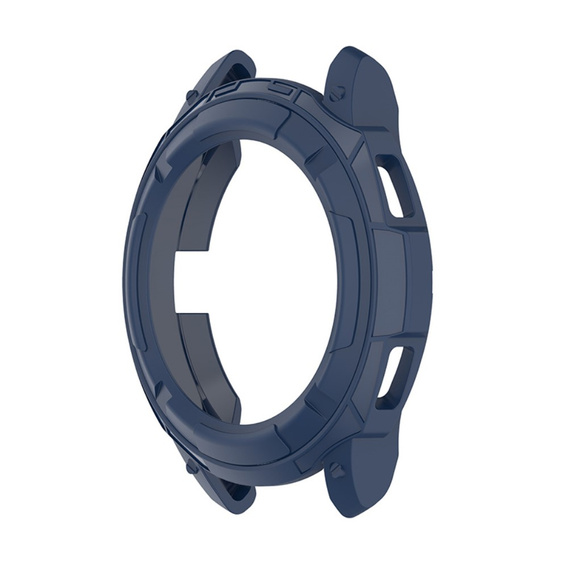 Etui z nakładką bezel ring do Samsung Galaxy Watch4 Classic 46mm, Granatowe