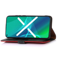 Etui z klapką do Motorola Edge 40 5G, KHAZNEH RFID, czarne / czerwone