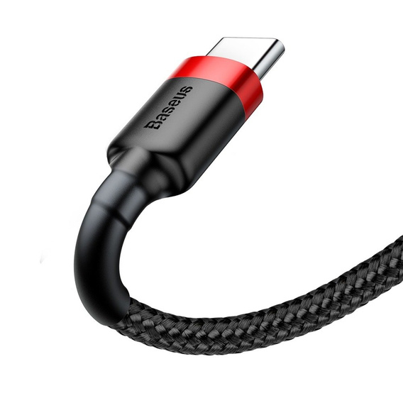 BASEUS Cafule Kabel Type-C 3A 1M - Black/Red