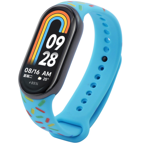 Pasek Silikonowy do Xiaomi Smart Mi Band 8 / Xiaomi Smart Mi Band 9, Niebieski