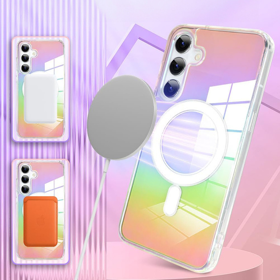 Etui do Samsung Galaxy A16 / A16 5G, Fusion Hybrid, do MagSafe, wielokolorowe + Szkło 9H na ekran