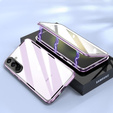 Etui do Samsung Galaxy A36 5G, Magnetic Dual Glass, fioletowe