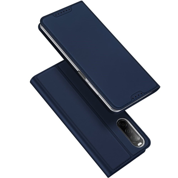 Etui Dux Ducis do Sony Xperia 10 V, Skinpro, granatowe