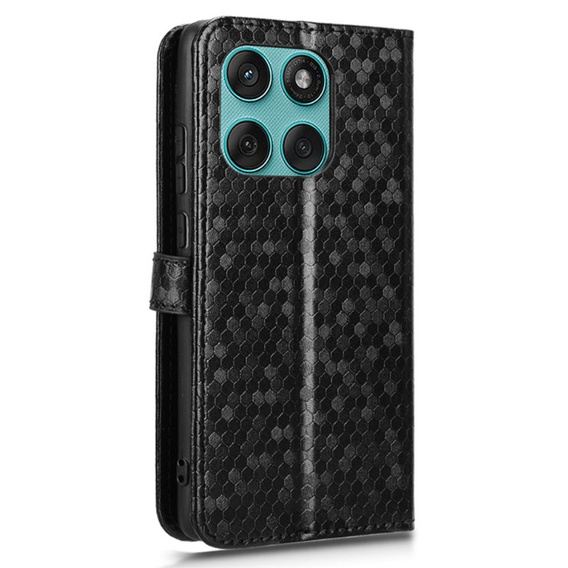 Etui z klapką do Motorola Edge 60 / 60 Fusion, Wallet Rhombus, czarne