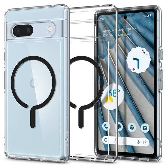 Etui Spigen do Google Pixel 7A, Ultra Hybrid Onetap Ring, Czarne