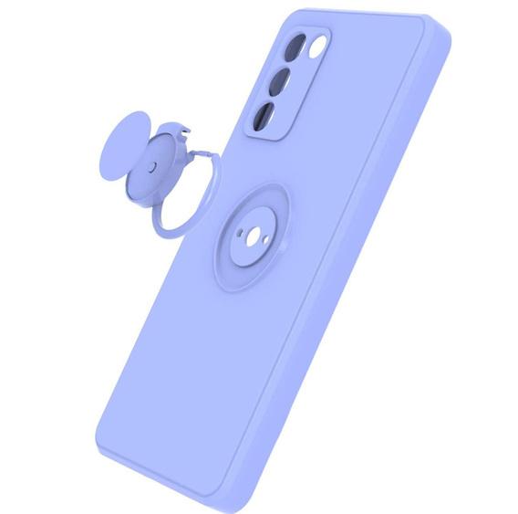 Etui Smooth Ring do Samsung Galaxy A03s, Lavender