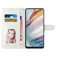 Etui z klapką do Samsung Galaxy A25 5G, Wallet, Cute Cat, białe + szkło 9H