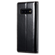 Etui z klapką CASEME do Samsung Galaxy S10+ Plus, Waxy Textured, czarne