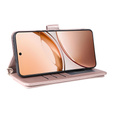 Etui portfelowe z paskiem na ramię do Vivo V50 Lite 5G – Różowe rose gold