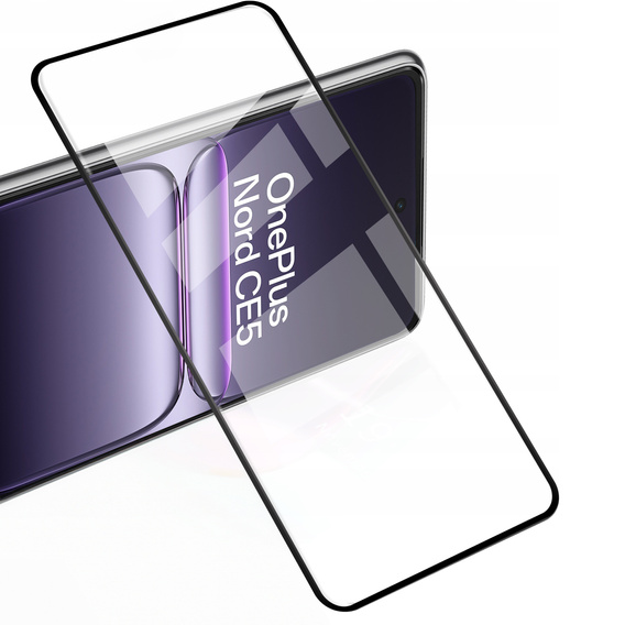 2x Szkło Hartowane do OnePlus Nord CE5, ERBORD 3D pełne, szybka na cały ekran