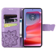 Etui z klapką do Motorola Edge 50 Ultra, Butterfly, fioletowe