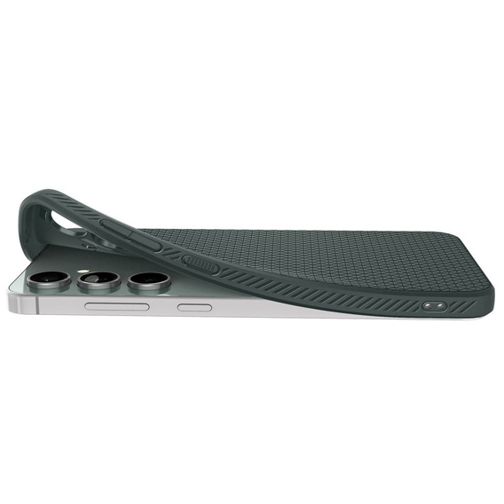 Etui Spigen do Samsung Galaxy S24 FE, Liquid Air, zielone + Szkło Hartowane 9H