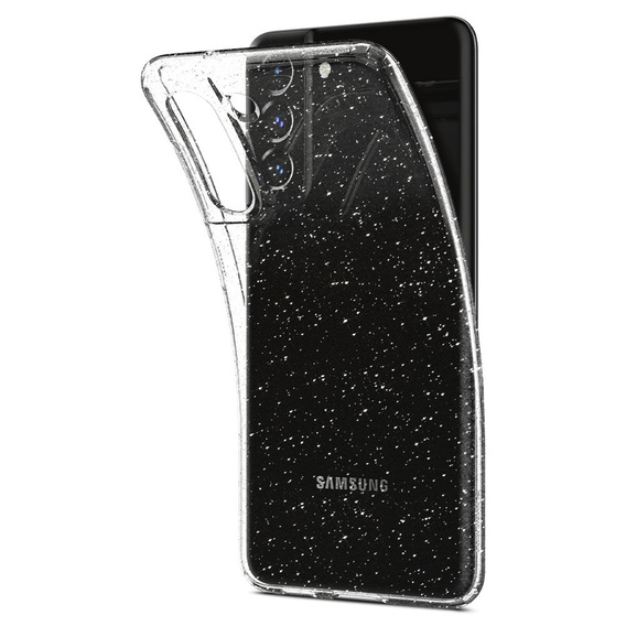 Etui Spigen do Samsung Galaxy S21 FE, Liquid Crystal, przezroczyste brokat