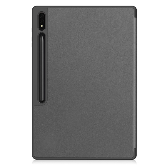 Etui do Samsung Galaxy Tab S10 Ultra, Smartcase z miejscem na rysik, szare