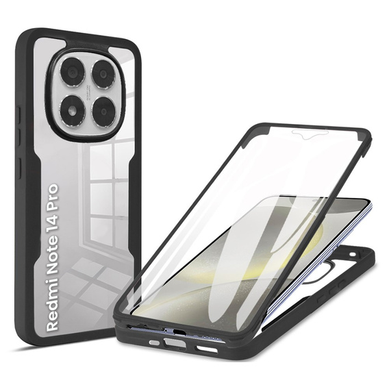 Etui do Xiaomi Redmi Note 14 Pro 5G / 14 Pro+ 5G, Shockproof, z folią, czarne