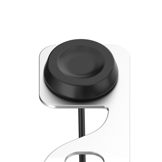 Ładowarka USB Stacja Dokująca do Huawei Watch 3 / 3 Pro / GT 2 Pro, Srebrna