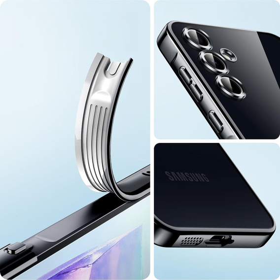 Etui do Samsung Galaxy A35 5G, Electro MagSafe, czarne + Szkło na ekran